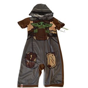Lego Star Wars Hoodie Pajamas Grogu - Mandolorian Sz Xs 4-5